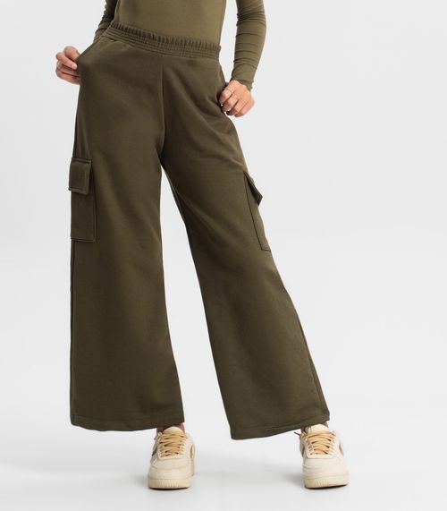 Calça Wide Leg Juvenil Minty Verde