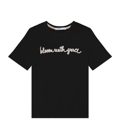 Camiseta De Visco Tricot Feminina Endless Preto