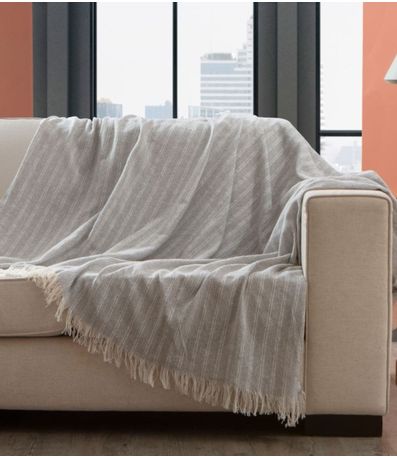 Manta Para Sofá 2,10m x 1,70mGenova Adomes Cinza