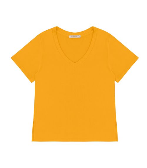 Blusa Feminina Decote V Endless Amarelo