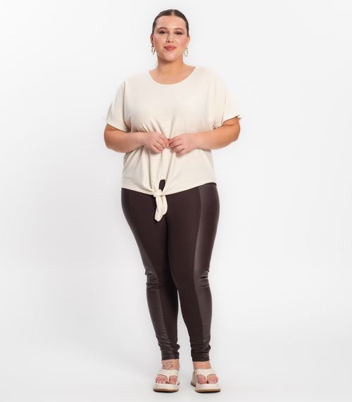 Calça Legging Secret Glam Marrom