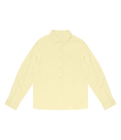 Camisa Masculina Social Tricoline Diametro Amarelo