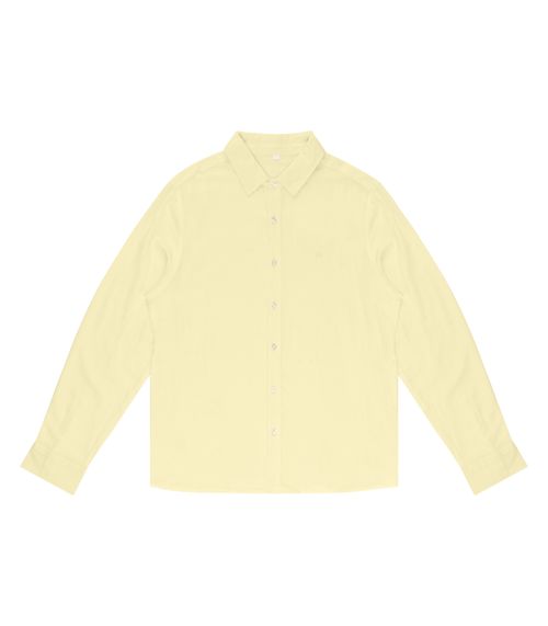 Camisa Masculina Social Tricoline Diametro Amarelo