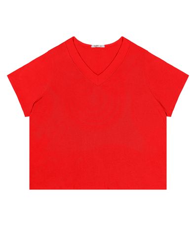 Blusa Feminina Plus Size Secret Glam Laranja