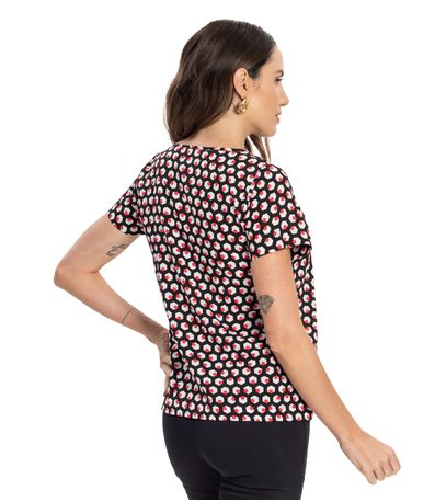 Blusa Feminina Decote V Viscose Khyara Endless Vermelho