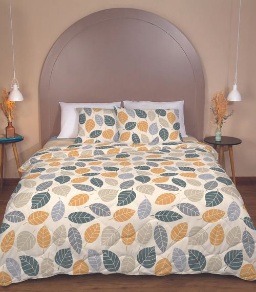 Edredom Estampado Harmonia Casal Lepper Bege