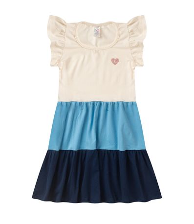 Vestido Menina 3 Marias Cotton Kappes Bege