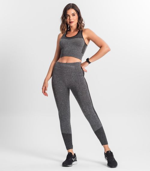 Legging Feminina Cintura Alta Seamless Style Box Preto
