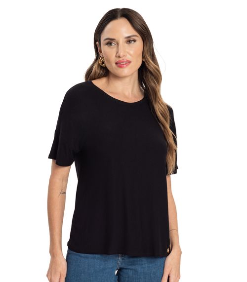 Blusa Feminina Em Viscose Endless Preto