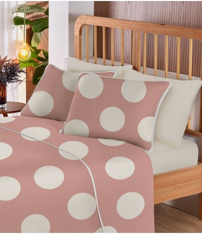 Jogo De Cama King Premium 4 Peças Vivaldi Rosa