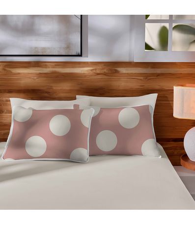 Jogo de Cama Casal Premium Fio Penteado Vivaldi Rosa