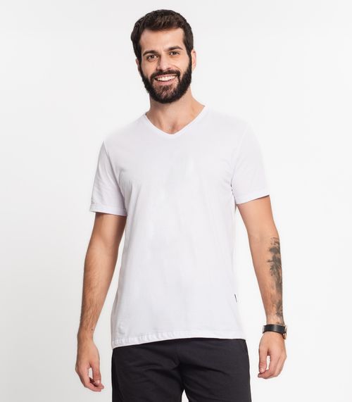 Camiseta Masculina Em Cotton Kohmar Branco