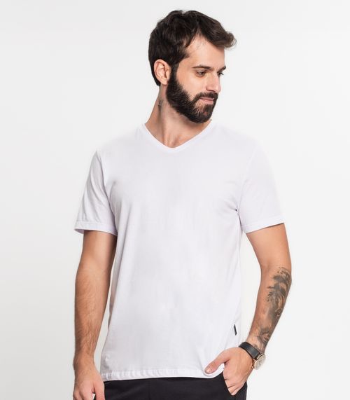 Camiseta Masculina Em Cotton Kohmar Branco
