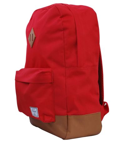Mochila Escolar Com Bolso Frontal Yins Vermelho