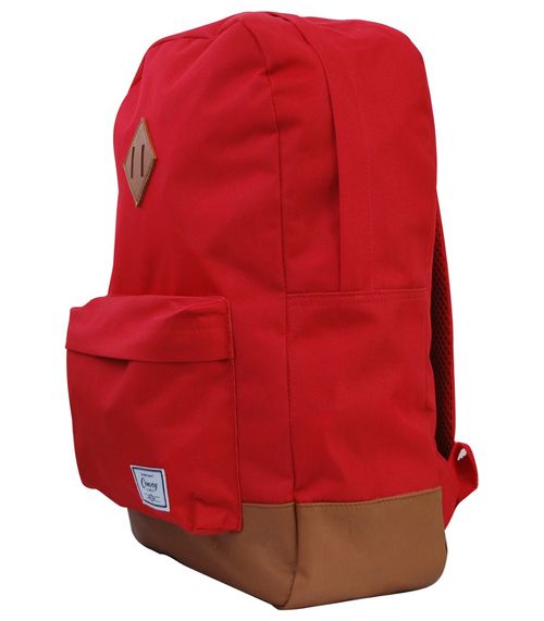 Mochila Escolar Com Bolso Frontal Yins Vermelho