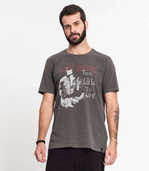 Camiseta Meia Malha Masculino Kohmar Preto