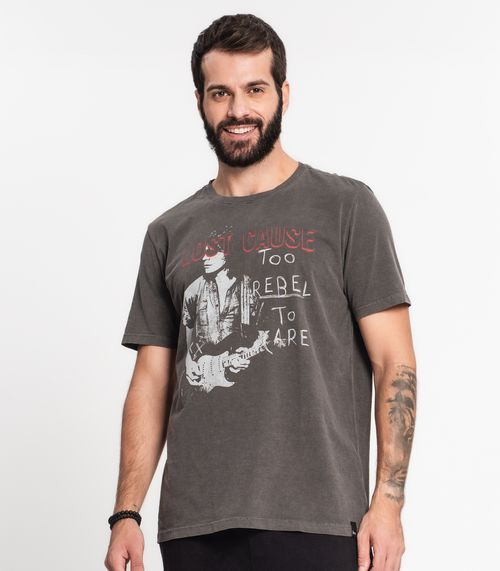 Camiseta Meia Malha Masculino Kohmar Preto