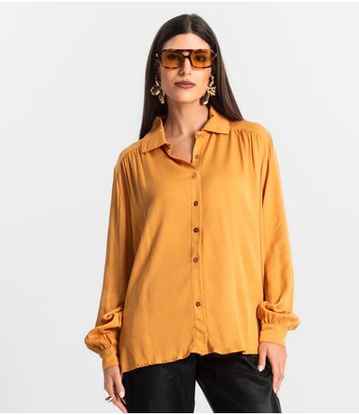 Camisa Feminina Manga Longa Endless Marrom