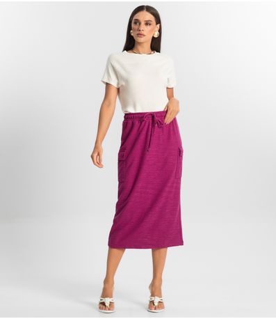 Saia Feminina Midi Endless Roxo
