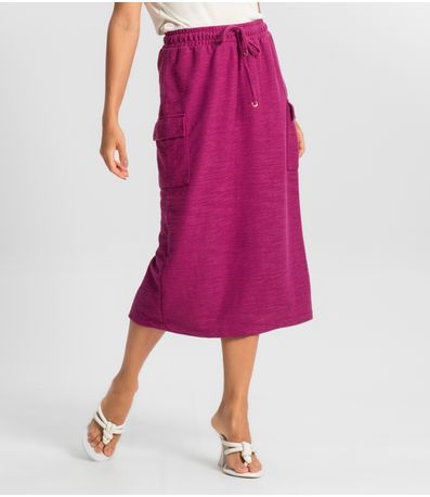 Saia Feminina Midi Endless Roxo