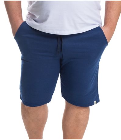 Bermuda Masculina Moletom Plus Size Select Azul