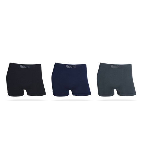 Kit 3 Cuecas Boxer De Poliamida Hoahi Unica