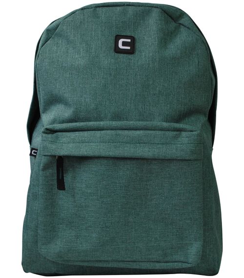 Mochila Lisa Com Bolso Frontal Yins Verde