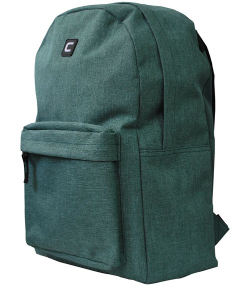 Mochila Lisa Com Bolso Frontal Yins Verde