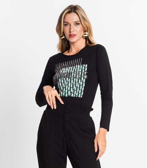 Blusa Feminina Manga Longa Endless Preto