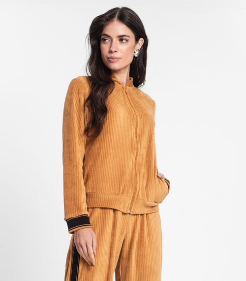 Conjunto Feminino Jaqueta Com Calça Endless Marrom