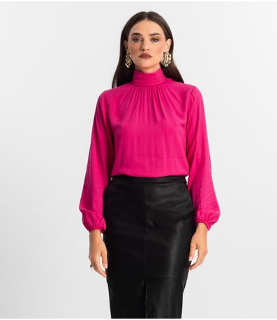 Blusa Viscose Manga Longa Endless Rosa