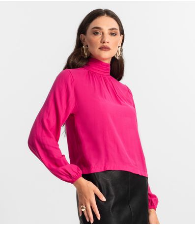 Blusa Viscose Manga Longa Endless Rosa