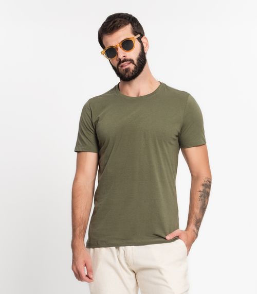 Camiseta Meia Malha Masculino Kohmar Verde