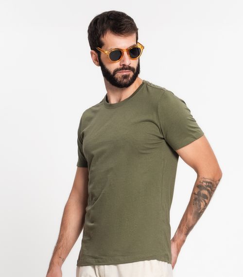 Camiseta Meia Malha Masculino Kohmar Verde