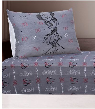 Jogo De Cama Casal Disney Doce Vida Cinza