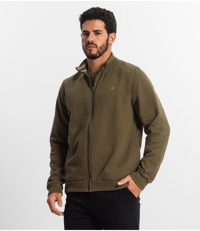 Jaqueta Masculina Em Moletom Diametro Verde