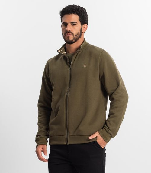 Jaqueta Masculina Em Moletom Diametro Verde