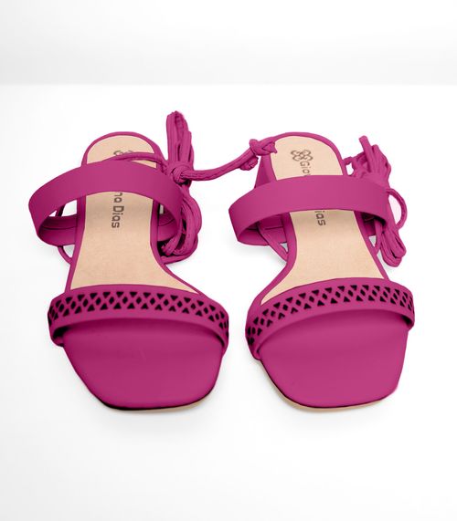 Sandália Feminina De Amarração Select Rosa