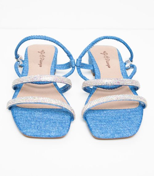 Sandália Feminina Com Strass Select Azul