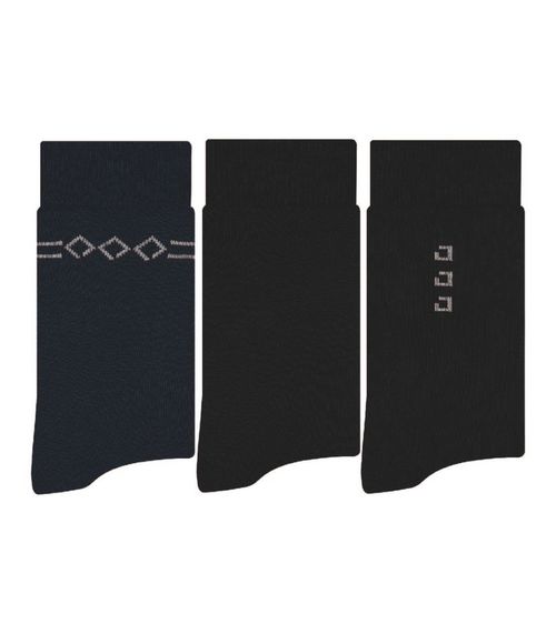 Kit 3 Pares de Meias Sociais Masculina Rovitex Preto
