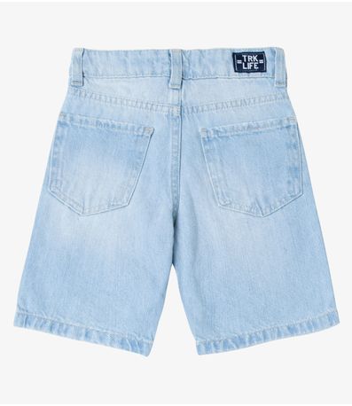 Bermuda Masculina Infantil Jeans Trick Nick Azul
