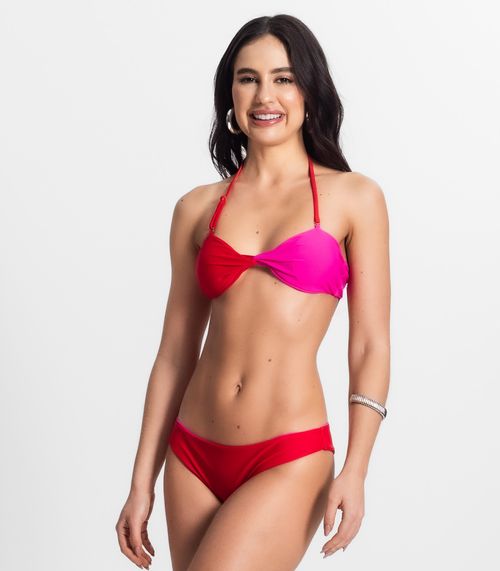 Conjunto Biquíni Com Alça Removível Bela Gaia Vermelho