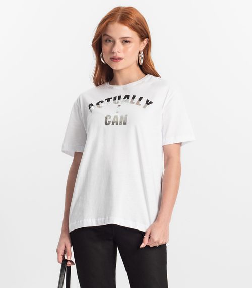 Camiseta Juvenil Feminina Minty Branco