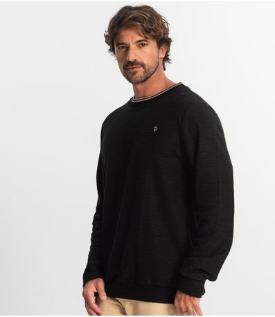 Blusão Masculino Maquinetado Diametro Preto