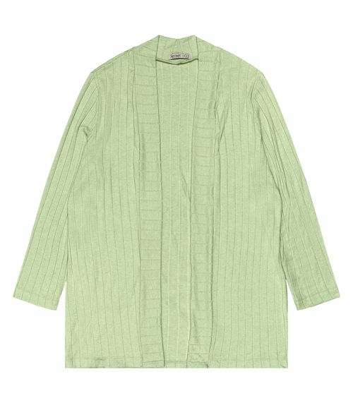 Cardigan Plus Size Feminino Secret Glam Verde