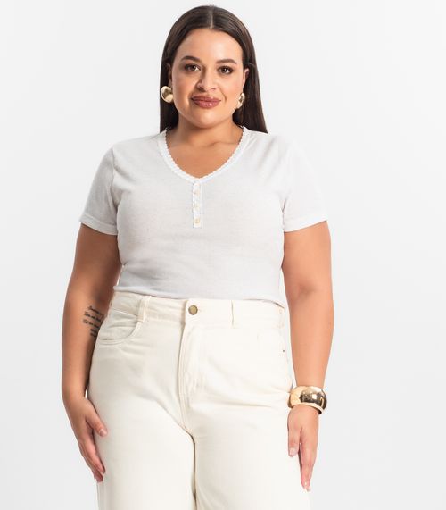 Blusa Feminina Manga Curta Ribana De Linho KO Bege
