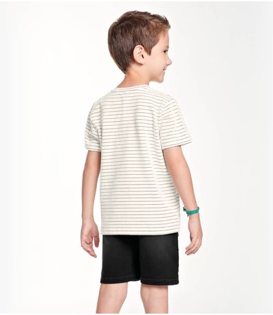 Bermuda Jeans Infantil Masculina Trick Nick Preto