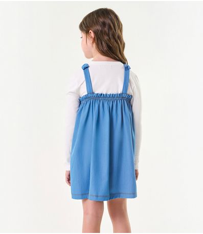 Salopete Infantil Jeans Trick Nick Azul