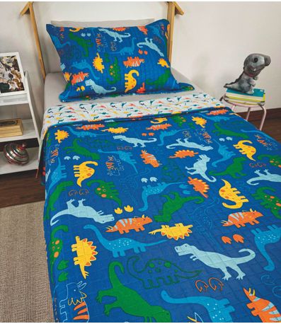 Cobre Leito Dupla Face Infantil Lepper Azul