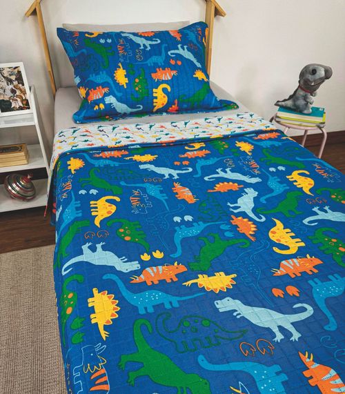 Cobre Leito Dupla Face Infantil Lepper Azul
